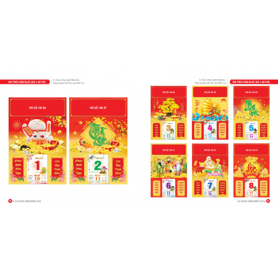 BÌA GẮN BLOC METALIZE