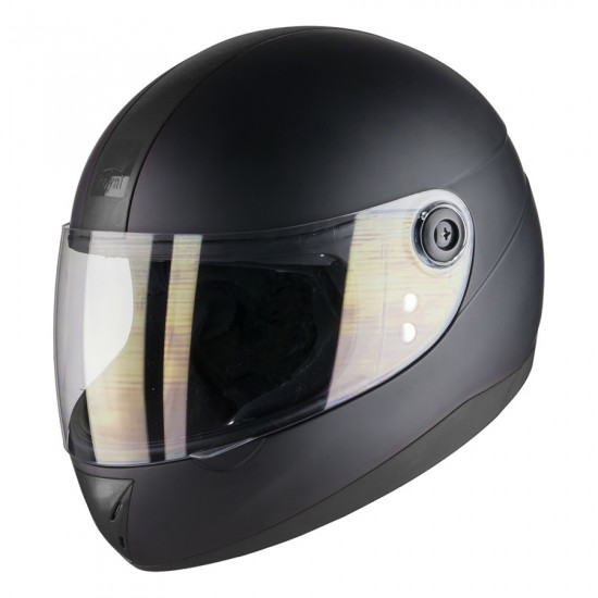 Mũ bảo hiểm full đầu đen xám có kinh